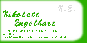 nikolett engelhart business card